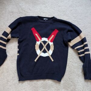 Vintage Merona Navy Blue Knit Sweater